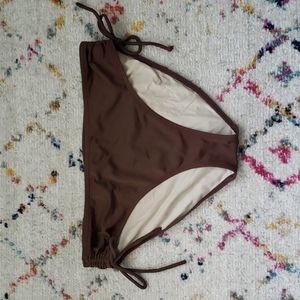 Brown adjustable side scrunch bikini bottoms size 12